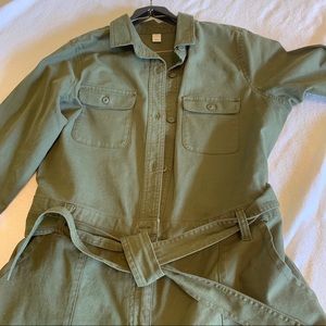 Old Navy olive green jumpsuit/boilersuit